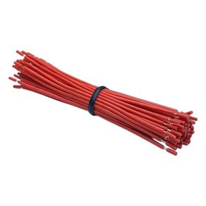 سیم 0.25 افشان 20 سانتی متری قرمز تمام مس (CCC) بسته 50 عددی