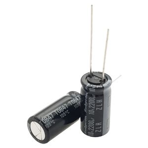 خازن الکترولیتی 2200 میکرو فاراد 10 ولت 20*10 (برند RUBYCON)