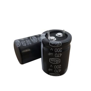 خازن الکترولیتی 470 میکرو فاراد 200 ولت 30*22 (برند LELON)