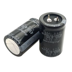 خازن الکترولیتی 470 میکرو فاراد 450 ولت 45*30 (برند RUBYCON)