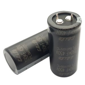 خازن الکترولیتی 390 میکرو فاراد 450 ولت 50*25 (برند ELITE)