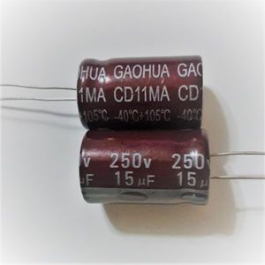 GAOHUA 250V 15uF – خازن الکترولیت