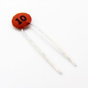 CERAMIC DISC CAPACITOR 10PF 50V