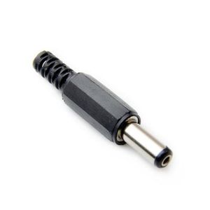DC MALE PLUG 2.1*5.5MM COPPER