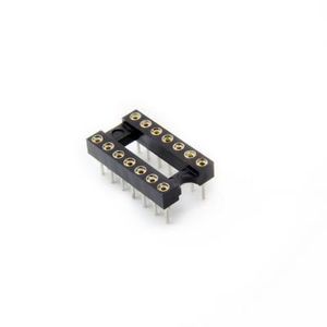 IC SOCKET 14 PIN ROUND HOLE