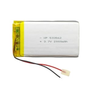 باتری لیتیوم پلیمر 3.7v ظرفیت 2000mAh کد 503562
