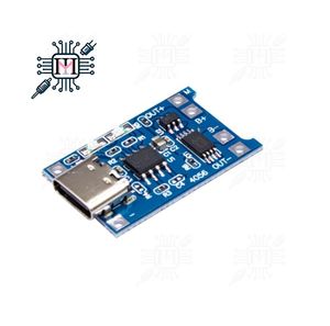 ماژول شارژر باتری لیتیومی 1 آمپر TP4056 دارای محافظ با ورودی USB TYPE-C