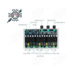 ماژول آمپلی فایر بلوتوثی مدل XH-A310 ظرفیت 2x50 وات و ساب ووفر 2x100 وات