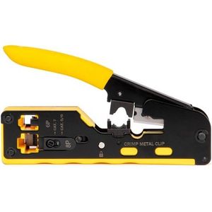 آچار پرس سوکت شبکه میان گذر CAT5 CAT7 مدل HT-718