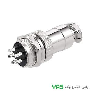 کانکتور فلزی نظامی 5PIN با قطر 16mm