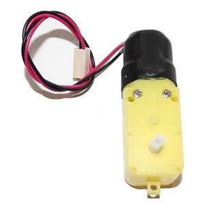 موتور گیر بکس زرد سرعتی تک شفت 270 دور کانکتور دار