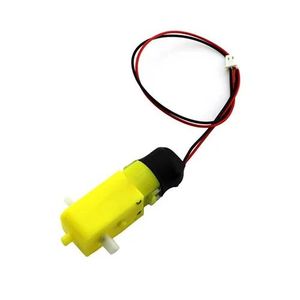 موتور گیر بکس زرد سرعتی دو شفت 270 دور کانکتور دار