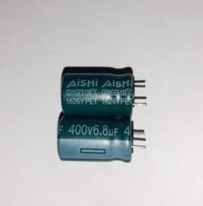 AiSHi 400V 6.8uF – خازن الکترولیت 130 درجه سانتی گراد