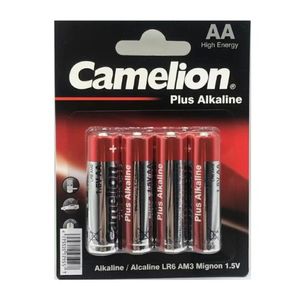 باتری کملیون پلاس آلکالاین قلم AA بسته 4 عددی