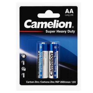 باتری کملیون قلم AA بسته 2 عددی مدل SUPER HEAVY DUTY