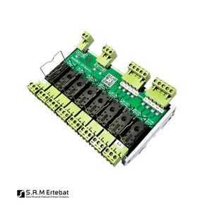 کارت ورودی و خروجی مدباس 8 کانال، 16 آمپر، 24 ولت،(بدون رله)