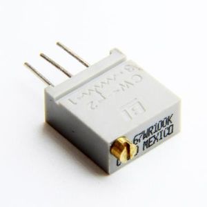 MULTITURN TRIMMING POTENTIOMETER 100KOHMS GRAY