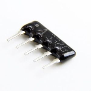 RESISTOR ARRAY 3.3KOHM 5PIN