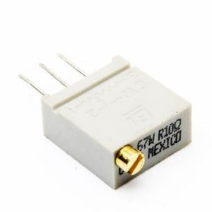 MULTITURN TRIMMING POTENTIOMETER 10OHMS GRAY