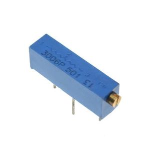 AXIAL MULTITURN TRIMMING POTENTIOMETER 500OHM