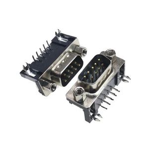 DB9 PIN D-SUB RIGHT ANGEL MALE