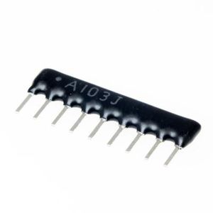 RESISTOR ARRAY 10KOHMS 9PIN