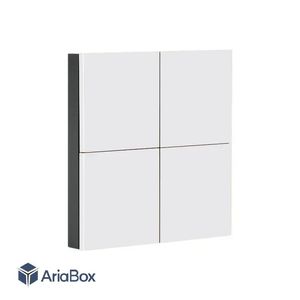 باکس کلید هوشمند مکانیکی چهار پل سفید مدل S914-A1P4 با ابعاد 40×86×86 میلی متر