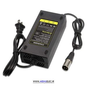 شارژر موتور برقی 54.6 ولت 2 آمپر 110 وات سه پین