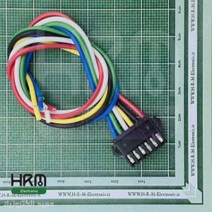 کانکتور SM بین‌راهی مادگی 2.5mm سیمدار 6 پین 20سانتی‌متر