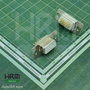 دی کانکتور صنعتی سرکابلی DB مادگی 15پین 3ردیفِ (VGA)