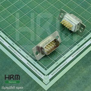 دی کانکتور صنعتی سرکابلی DB نری 15پین 3ردیفِ (VGA)