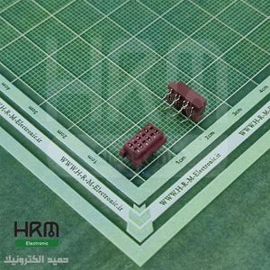 کانکتور micro match (دیل سوکت) ماده صاف 6پین (2.54mm)