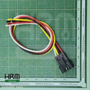 کانکتور SM بین‌راهی نری 2.5mm سیمدار 4 پین 20سانتی‌متر