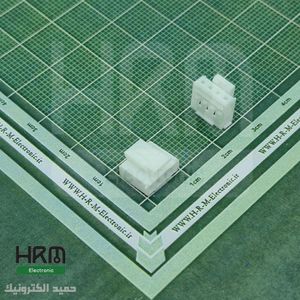 کانکتور مینیاتوری قفلدار HY مادگی 4 پین تک ردیفِ (2mm)