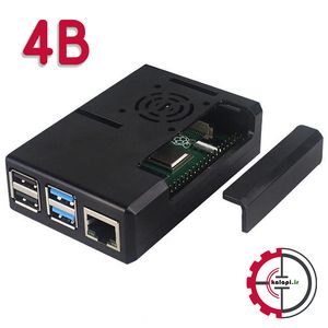 کیس رسپبری پای 4 با قابلیت نصب فن - کد 414