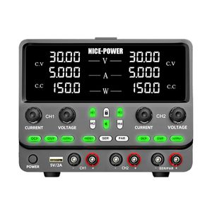 منبع تغذیه 2 کاناله 30V 5A نایس پاور SPPS305-2KD