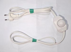 سیم دیمردار بین راهی 180 سانتی‌متری به همراه کلید خاموش و روشن و دوشاخه