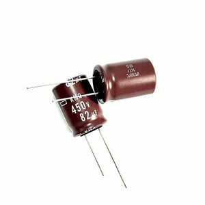خازن 82 میکروفاراد 450 ولت ژاپنی NIPPON