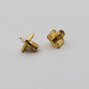 کانکتور SMA مادگی پنلی 4 سوراخه تفلون کوتاه