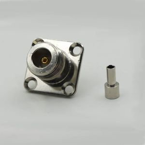 کانکتور N-TYPE مادگی  پنلی چهار سوراخه  RG316