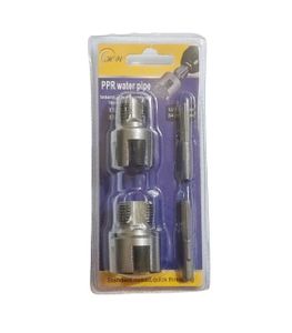 ست 2 تایی حدیده و قلاویز دو طرفه سردریلی لوله PVC سایز 1/2 و 3/4 اینچ اچ‌ان HN مدل HG1234