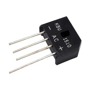 پل دیود KBU1510 تخت شانه ای  1000V/15A