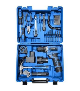 کیت 40 پارچه دریل شارژی 12 ولت 2 باتری بهمراه ابزار دستی ویوارکس VIVAREX مدل VR1240-CDK  گارانتی 12 ماهه
