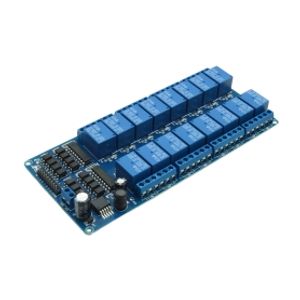ماژول رله 12 ولت 16 کاناله ایزوله دارای اپتوکوپلر