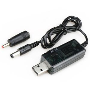 کابل USB افزاینده ولتاژ 5 به 9 و 12 ولت با نمایشگر
