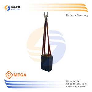 ذغال گرافیتی صنعتی (کربنی) سیم‌ دار دوبل 40*(12.5+12.5) مگا آلمان