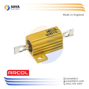 مقاومت هیت سینک دار 10 وات 10.000~0.5 اهم NHS10 آرکول انگلیس