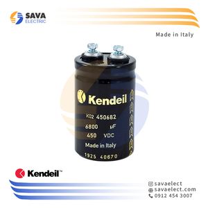 خازن 6800 میکروفاراد 450 ولت DC کندیل ایتالیا K02450682
