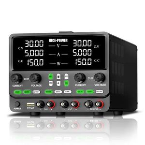 منبع تغذیه 2 کاناله 30V 5A نایس پاور SPPS305-2KD