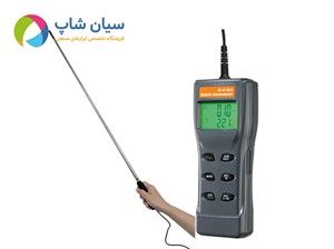 بادسنج هات وایر پراب بلند تلسکوپی ای زدAZ8952  | سرعت باد + حجم جریان + دما